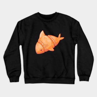 Cute Orange Shark Crewneck Sweatshirt